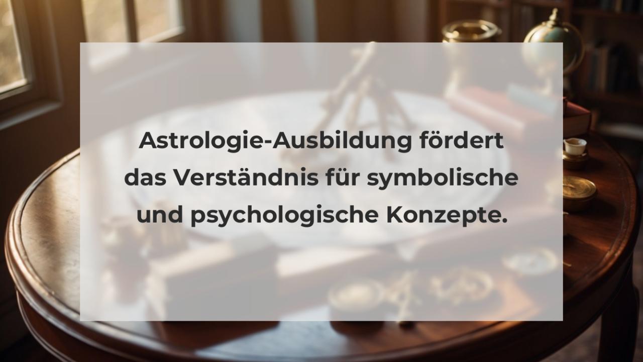 Astrologie-Ausbildung fördert das Verständnis für symbolische und psychologische Konzepte.