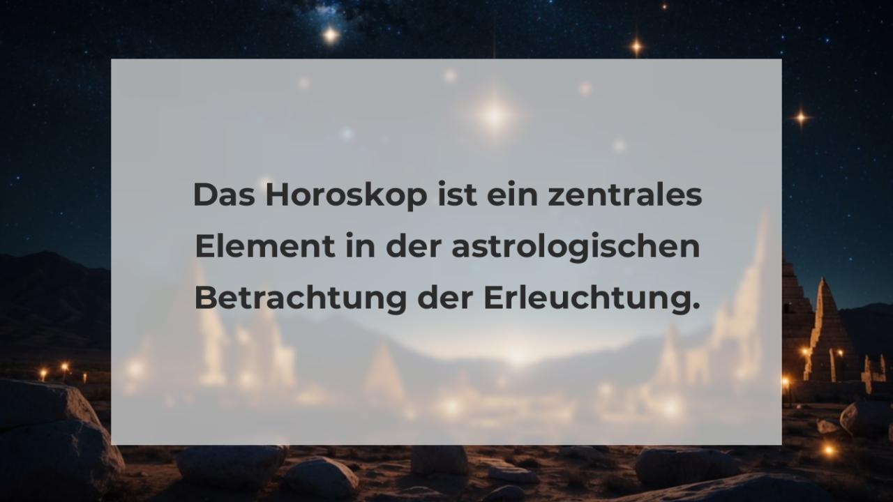 Das Horoskop ist ein zentrales Element in der astrologischen Betrachtung der Erleuchtung.