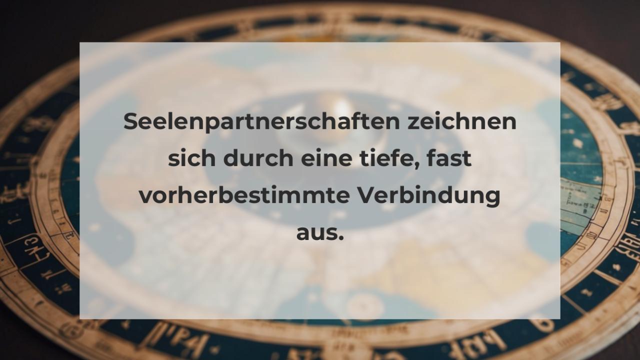 Seelenpartnerschaften zeichnen sich durch eine tiefe, fast vorherbestimmte Verbindung aus.