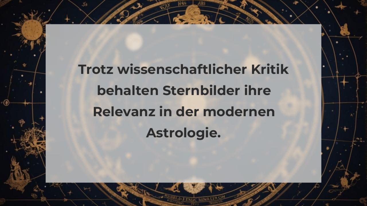 Trotz wissenschaftlicher Kritik behalten Sternbilder ihre Relevanz in der modernen Astrologie.