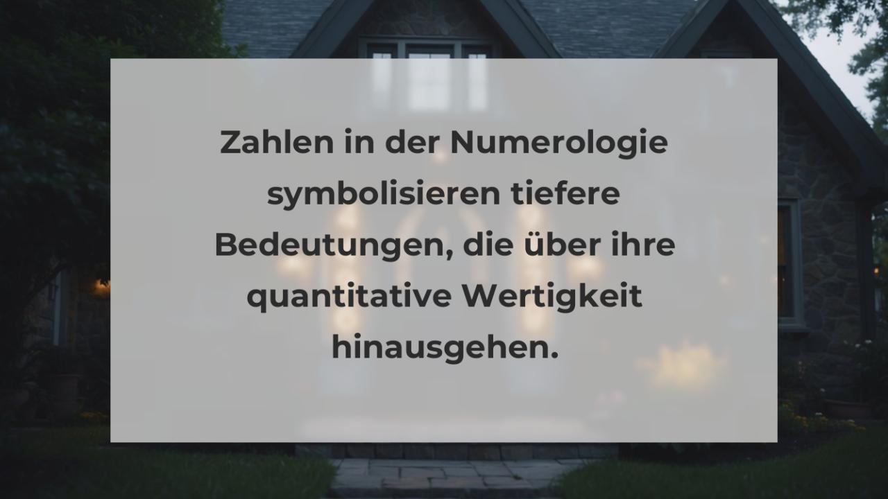 Zahlen in der Numerologie symbolisieren tiefere Bedeutungen, die über ihre quantitative Wertigkeit hinausgehen.